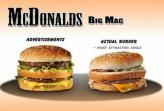 麦当劳广告和实物对比，真想掀桌！！